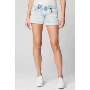 Blank NYC The Fulton Denim Roll Up Shorts Blue Light Wash Size 29